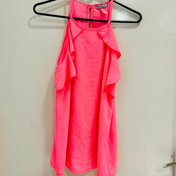 Neon pink halter neck top - Picture 5 of 15